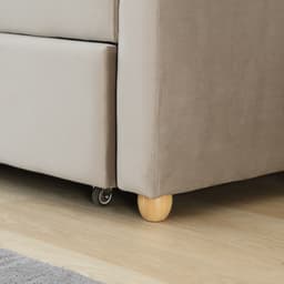 โซฟาเบดผ้า 3 ที่นั่ง รุ่นมิกิ - สีโทป