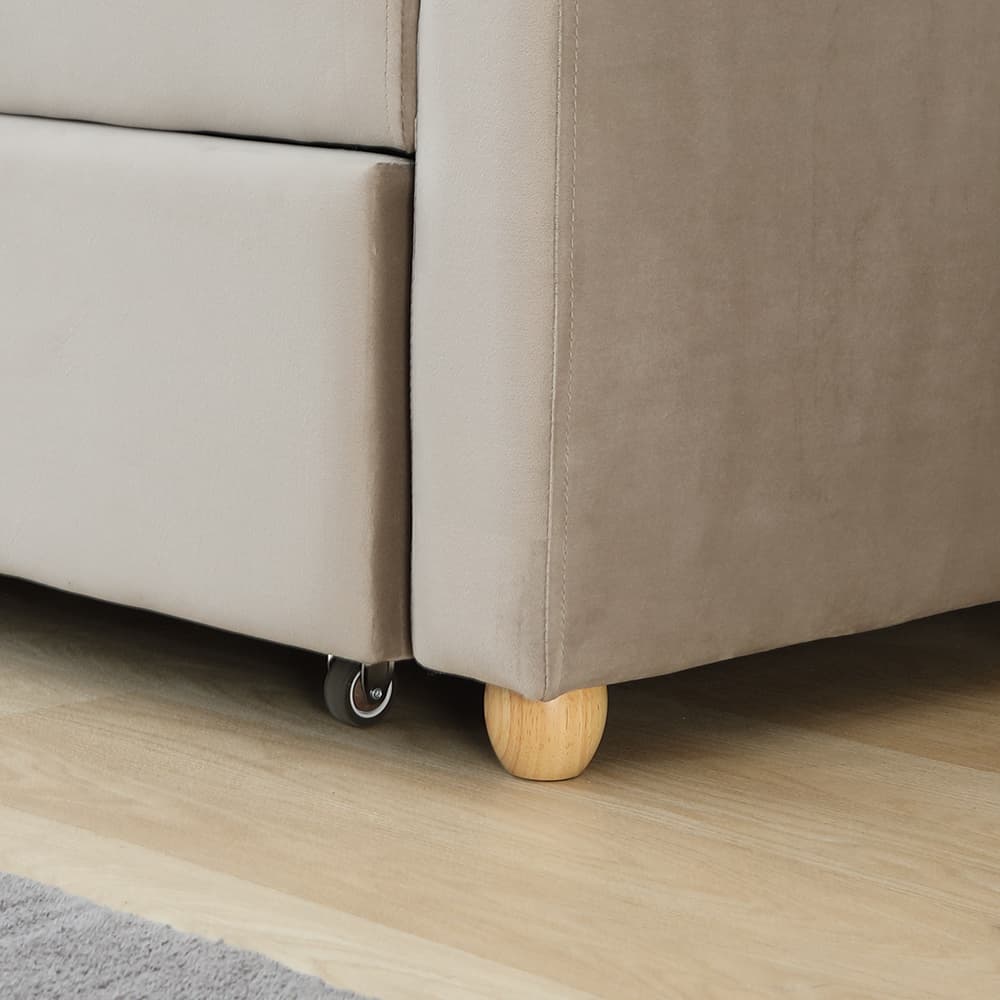 โซฟาเบดผ้า 3 ที่นั่ง รุ่นมิกิ - สีโทป