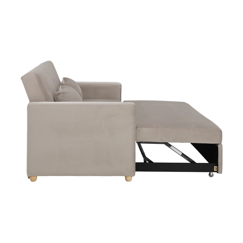 โซฟาเบดผ้า 3 ที่นั่ง รุ่นมิกิ - สีโทป