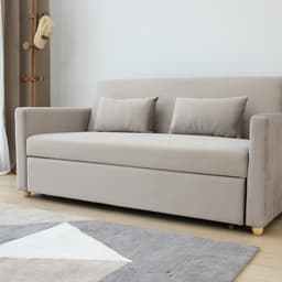 โซฟาเบดผ้า 3 ที่นั่ง รุ่นมิกิ - สีโทป