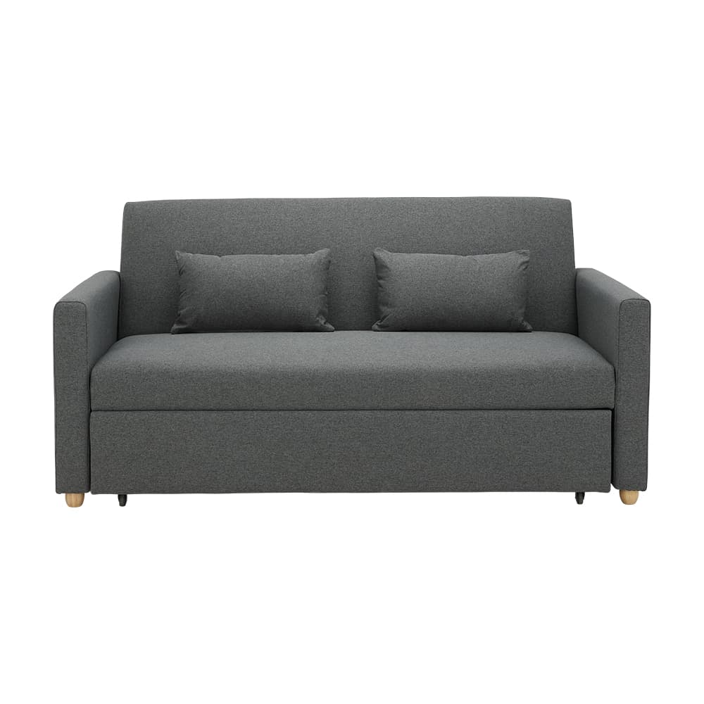 โซฟาเบดผ้า 3 ที่นั่ง รุ่นมิกิ - สีเทา