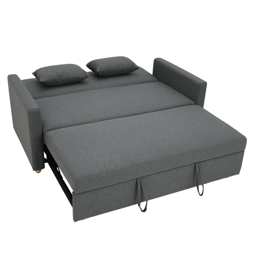 โซฟาเบดผ้า 3 ที่นั่ง รุ่นมิกิ - สีเทา