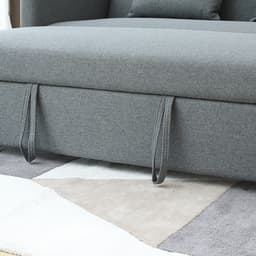 โซฟาเบดผ้า 3 ที่นั่ง รุ่นมิกิ - สีเทา