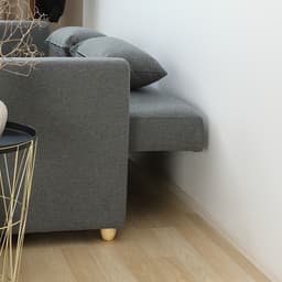 โซฟาเบดผ้า 3 ที่นั่ง รุ่นมิกิ - สีเทา