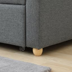 โซฟาเบดผ้า 3 ที่นั่ง รุ่นมิกิ - สีเทา