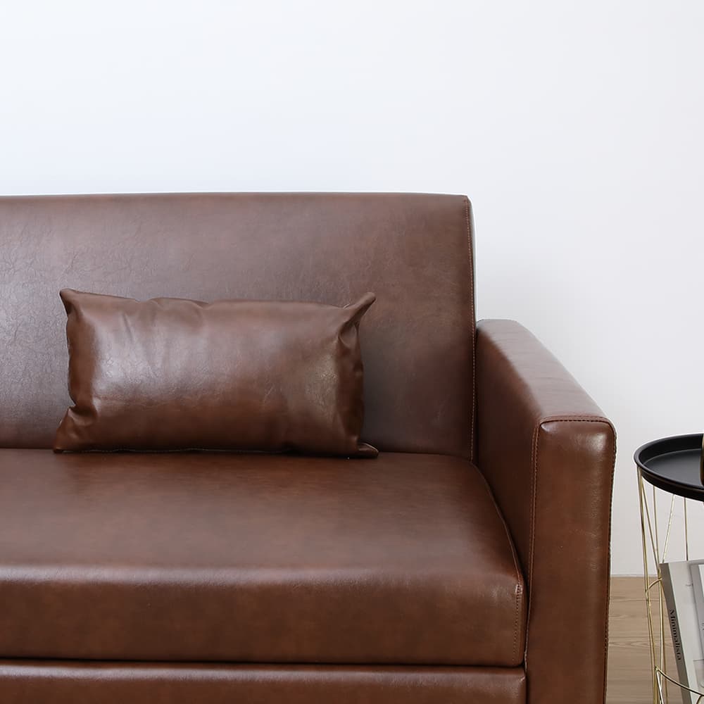 โซฟาเบด PVC 3 ที่นั่ง รุ่นมิกิ - สีน้ำตาล