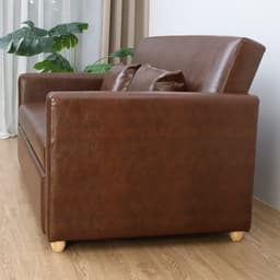 โซฟาเบด PVC 3 ที่นั่ง รุ่นมิกิ - สีน้ำตาล