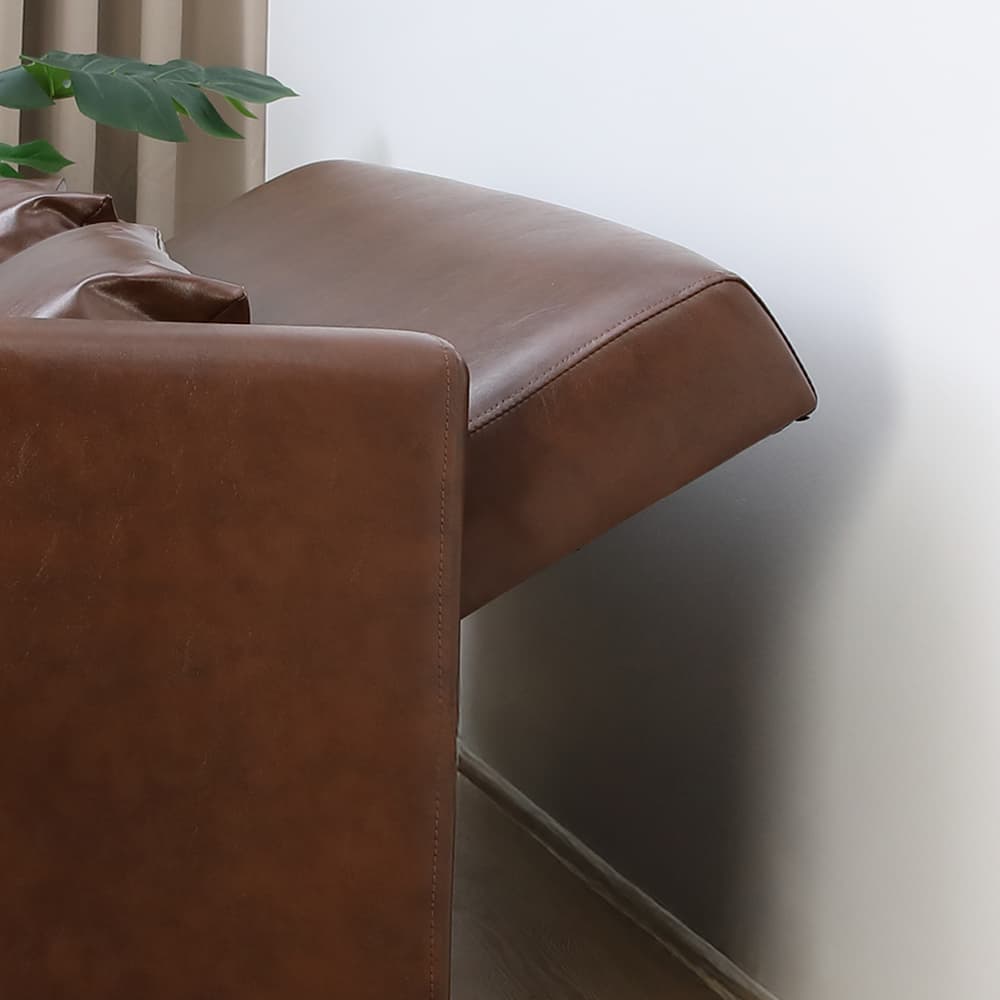 โซฟาเบด PVC 3 ที่นั่ง รุ่นมิกิ - สีน้ำตาล