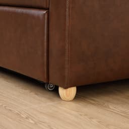 โซฟาเบด PVC 3 ที่นั่ง รุ่นมิกิ - สีน้ำตาล