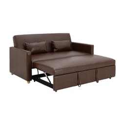 โซฟาเบด PVC 3 ที่นั่ง รุ่นมิกิ - สีน้ำตาล