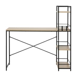 โต๊ะทำงานอเนกประสงค์ รุ่นคอนเนอร์ ขนาด 120 ซม. - สีธรรมชาติ/ดำ