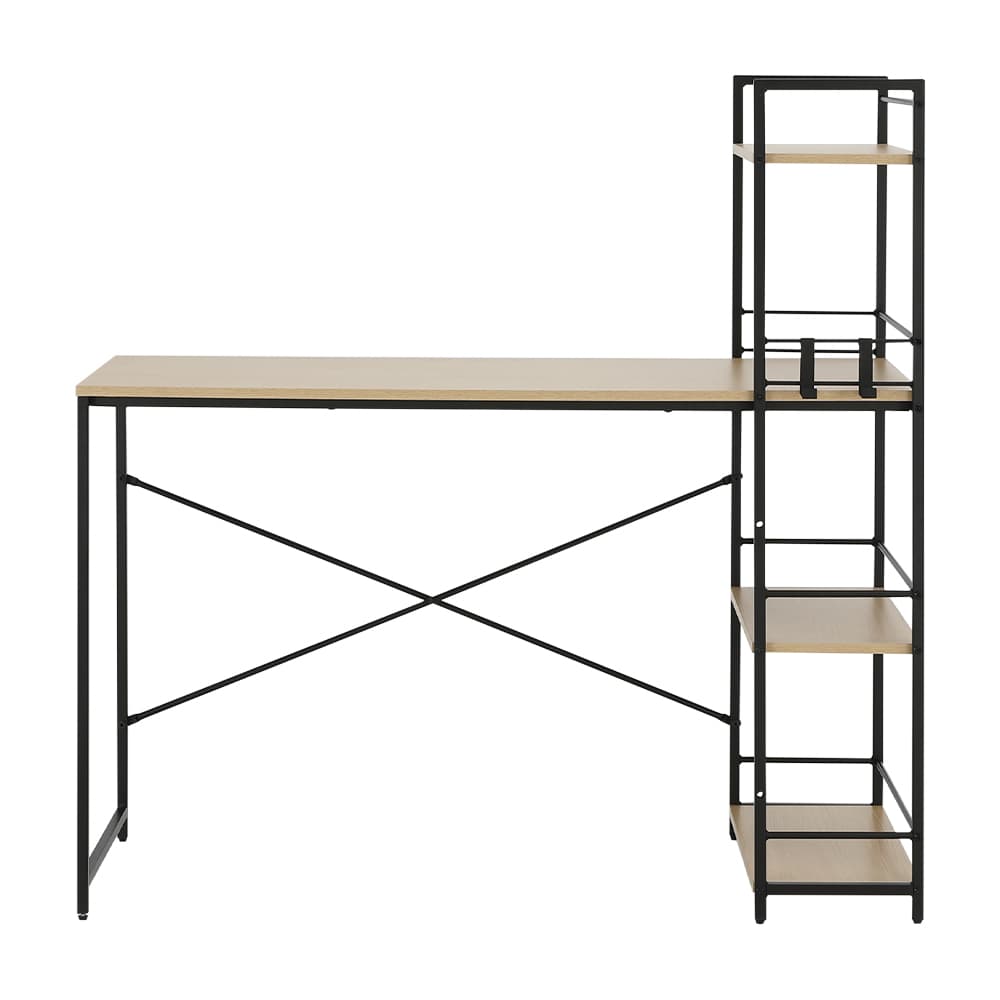 โต๊ะทำงานอเนกประสงค์ รุ่นคอนเนอร์ ขนาด 120 ซม. - สีธรรมชาติ/ดำ
