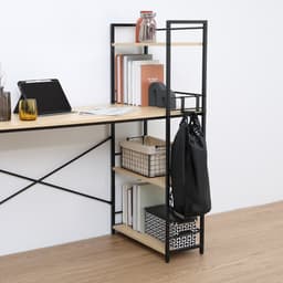 โต๊ะทำงานอเนกประสงค์ รุ่นคอนเนอร์ ขนาด 120 ซม. - สีธรรมชาติ/ดำ