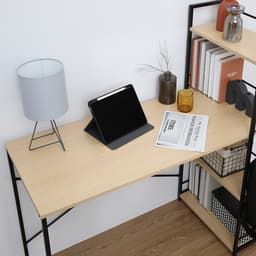 โต๊ะทำงานอเนกประสงค์ รุ่นคอนเนอร์ ขนาด 120 ซม. - สีธรรมชาติ/ดำ