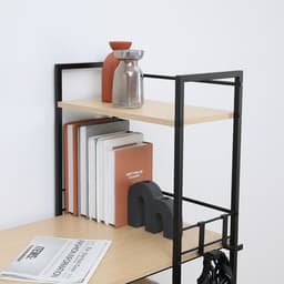 โต๊ะทำงานอเนกประสงค์ รุ่นคอนเนอร์ ขนาด 120 ซม. - สีธรรมชาติ/ดำ