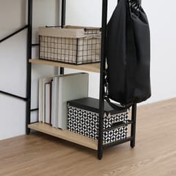 โต๊ะทำงานอเนกประสงค์ รุ่นคอนเนอร์ ขนาด 120 ซม. - สีธรรมชาติ/ดำ