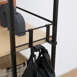 โต๊ะทำงานอเนกประสงค์ รุ่นคอนเนอร์ ขนาด 120 ซม. - สีธรรมชาติ/ดำ