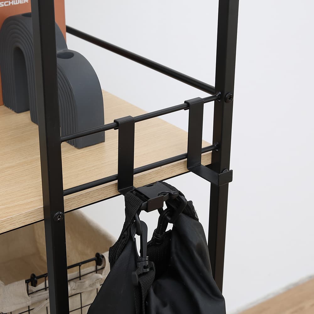 โต๊ะทำงานอเนกประสงค์ รุ่นคอนเนอร์ ขนาด 120 ซม. - สีธรรมชาติ/ดำ