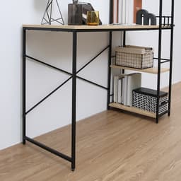 โต๊ะทำงานอเนกประสงค์ รุ่นคอนเนอร์ ขนาด 120 ซม. - สีธรรมชาติ/ดำ