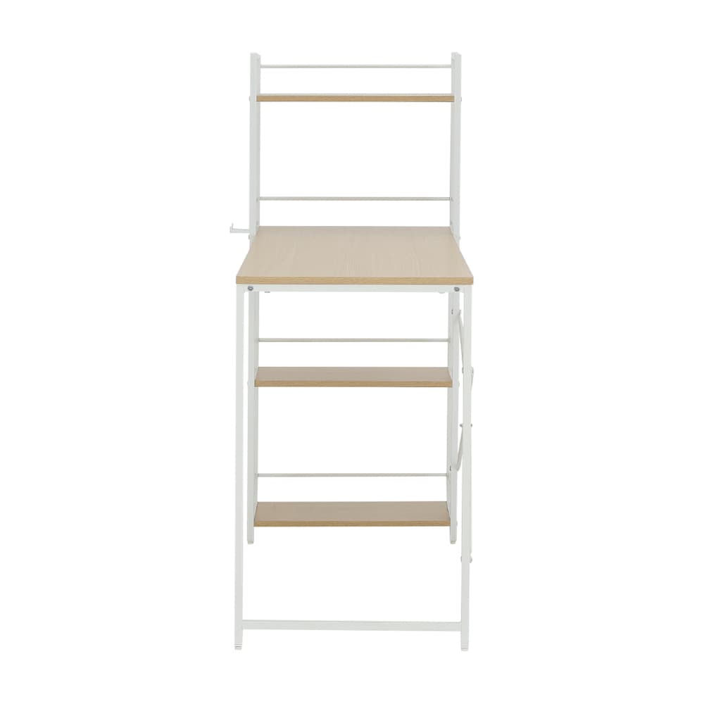 โต๊ะทำงานอเนกประสงค์ รุ่นคอนเนอร์ ขนาด 120 ซม. - สีธรรมชาติ/ขาว