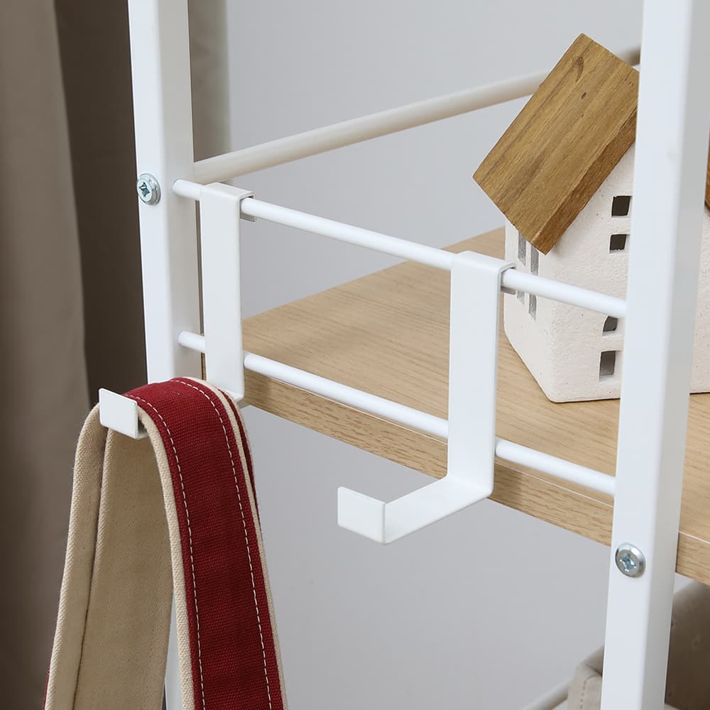 โต๊ะทำงานอเนกประสงค์ รุ่นคอนเนอร์ ขนาด 120 ซม. - สีธรรมชาติ/ขาว