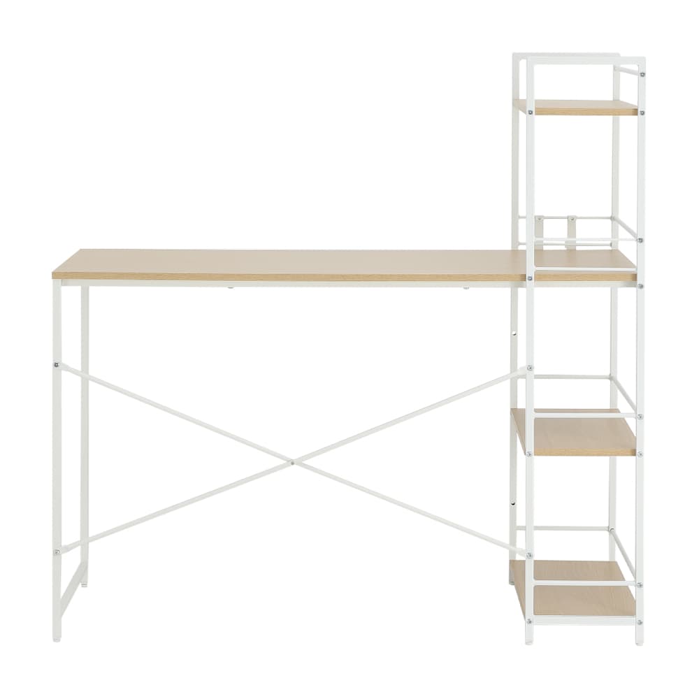 โต๊ะทำงานอเนกประสงค์ รุ่นคอนเนอร์ ขนาด 120 ซม. - สีธรรมชาติ/ขาว