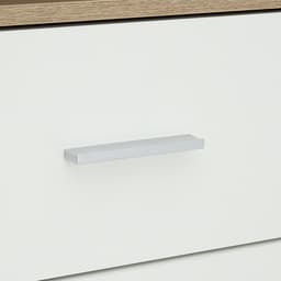 โต๊ะทำงานพร้อมชั้นวาง รุ่นมินิโอ - สีธรรมชาติ/ขาว