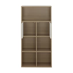 ชั้นวางของอเนกประสงค์ 2 บาน รุ่นมินิโอ - สีธรรมชาติ/ขาว