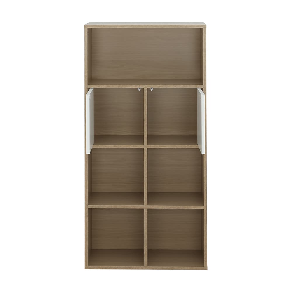 ชั้นวางของอเนกประสงค์ 2 บาน รุ่นมินิโอ - สีธรรมชาติ/ขาว