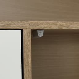 ชั้นวางของอเนกประสงค์ 2 บาน รุ่นมินิโอ - สีธรรมชาติ/ขาว