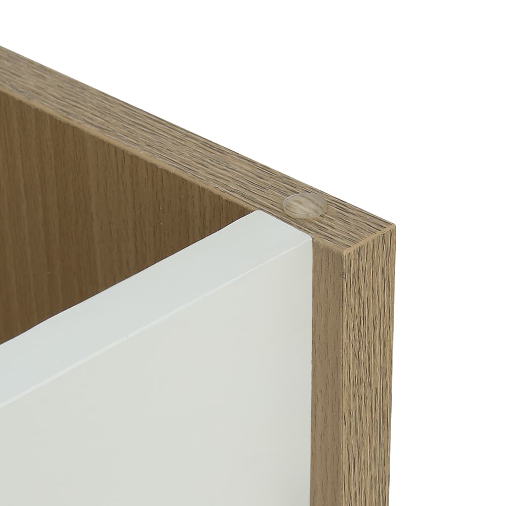 ตู้รองเท้า 2 ชั้น รุ่นมินิโอ - สีธรรมชาติ/ขาว