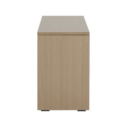 ตู้รองเท้า 2 ชั้น รุ่นมินิโอ - สีธรรมชาติ/ขาว