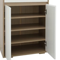 ตู้รองเท้าพร้อมลิ้นชัก รุ่นมินิโอ - สีธรรมชาติ/ขาว