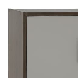 ตู้รองเท้า 3 บาน รุ่นมินิโอ ขนาด 90 ซม. - สีวอลนัท/เทา