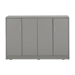 ตู้รองเท้า 4 บาน รุ่นแวนเนส ขนาด 120 ซม. - สีเทา