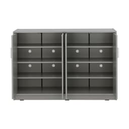 ตู้รองเท้า 4 บาน รุ่นแวนเนส ขนาด 120 ซม. - สีเทา