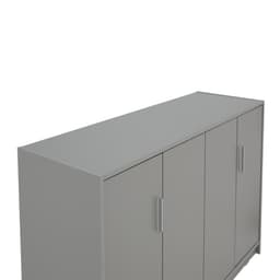 ตู้รองเท้า 4 บาน รุ่นแวนเนส ขนาด 120 ซม. - สีเทา