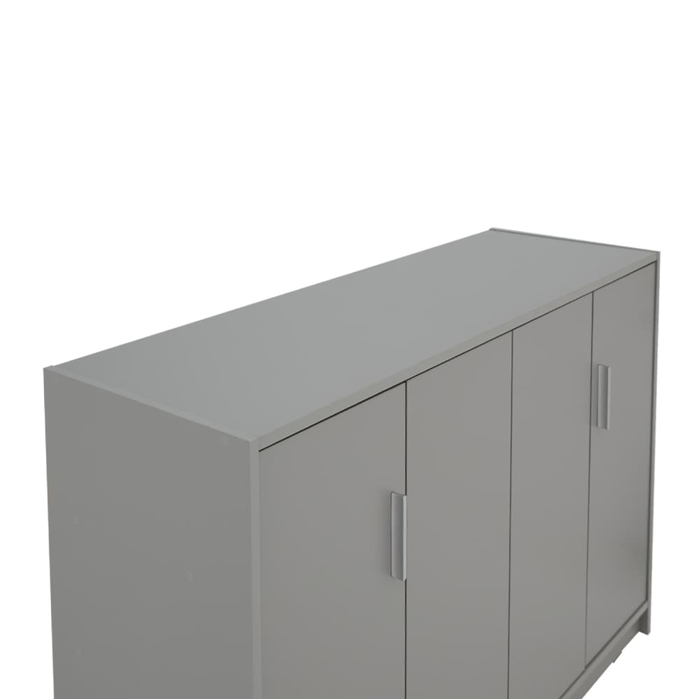 ตู้รองเท้า 4 บาน รุ่นแวนเนส ขนาด 120 ซม. - สีเทา