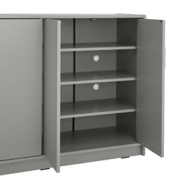 ตู้รองเท้า 4 บาน รุ่นแวนเนส ขนาด 120 ซม. - สีเทา