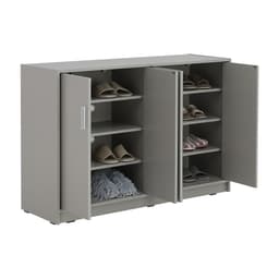 ตู้รองเท้า 4 บาน รุ่นแวนเนส ขนาด 120 ซม. - สีเทา