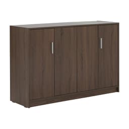 ตู้รองเท้า 4 บาน รุ่นแวนเนส ขนาด 120 ซม. - สีวอลนัท