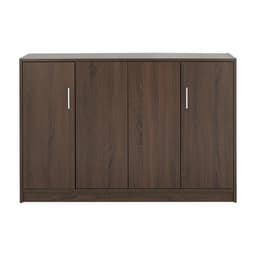 ตู้รองเท้า 4 บาน รุ่นแวนเนส ขนาด 120 ซม. - สีวอลนัท