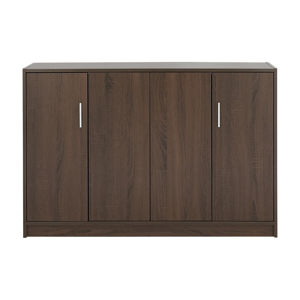 ตู้รองเท้า 4 บาน รุ่นแวนเนส ขนาด 120 ซม. - สีวอลนัท