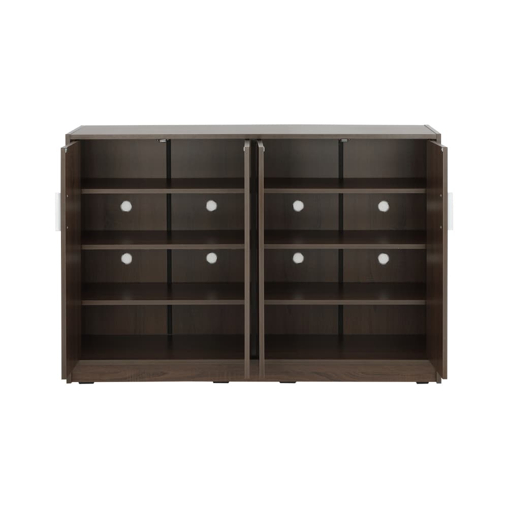 ตู้รองเท้า 4 บาน รุ่นแวนเนส ขนาด 120 ซม. - สีวอลนัท