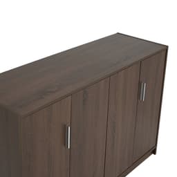 ตู้รองเท้า 4 บาน รุ่นแวนเนส ขนาด 120 ซม. - สีวอลนัท