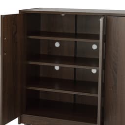 ตู้รองเท้า 4 บาน รุ่นแวนเนส ขนาด 120 ซม. - สีวอลนัท