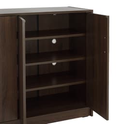 ตู้รองเท้า 4 บาน รุ่นแวนเนส ขนาด 120 ซม. - สีวอลนัท