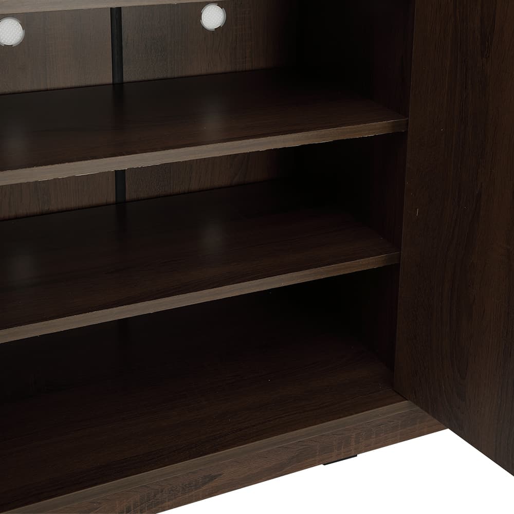 ตู้รองเท้า 4 บาน รุ่นแวนเนส ขนาด 120 ซม. - สีวอลนัท