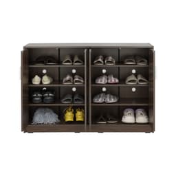 ตู้รองเท้า 4 บาน รุ่นแวนเนส ขนาด 120 ซม. - สีวอลนัท