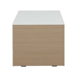 โต๊ะกลางพร้อมลิ้นชัก รุ่นมาเรีย ขนาด 100 ซม. - สีธรรมชาติ/ขาว